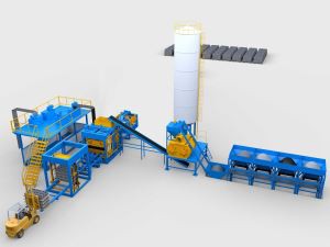 Półautomatyczna maszyna do produkcji bloków betonowych